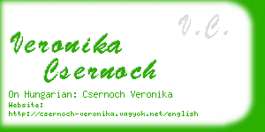 veronika csernoch business card